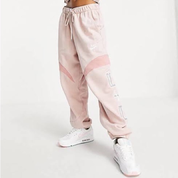 Nike Pants - Nike ➰ ladies hot pink oversized air trackies XS